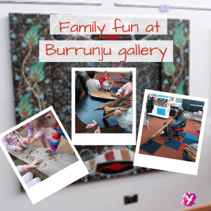 image of family fun at Burrunju gallery