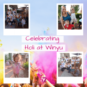 images of children celebrating holi day